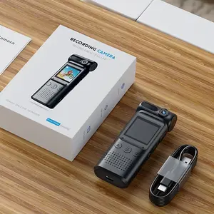 Action Camera with 180° Rotating Lens, Supports up to 128G TF card，1080P FHD Video Camcorder, Handheld Camera for Outdoor Sports, 1000mAh Long Battery