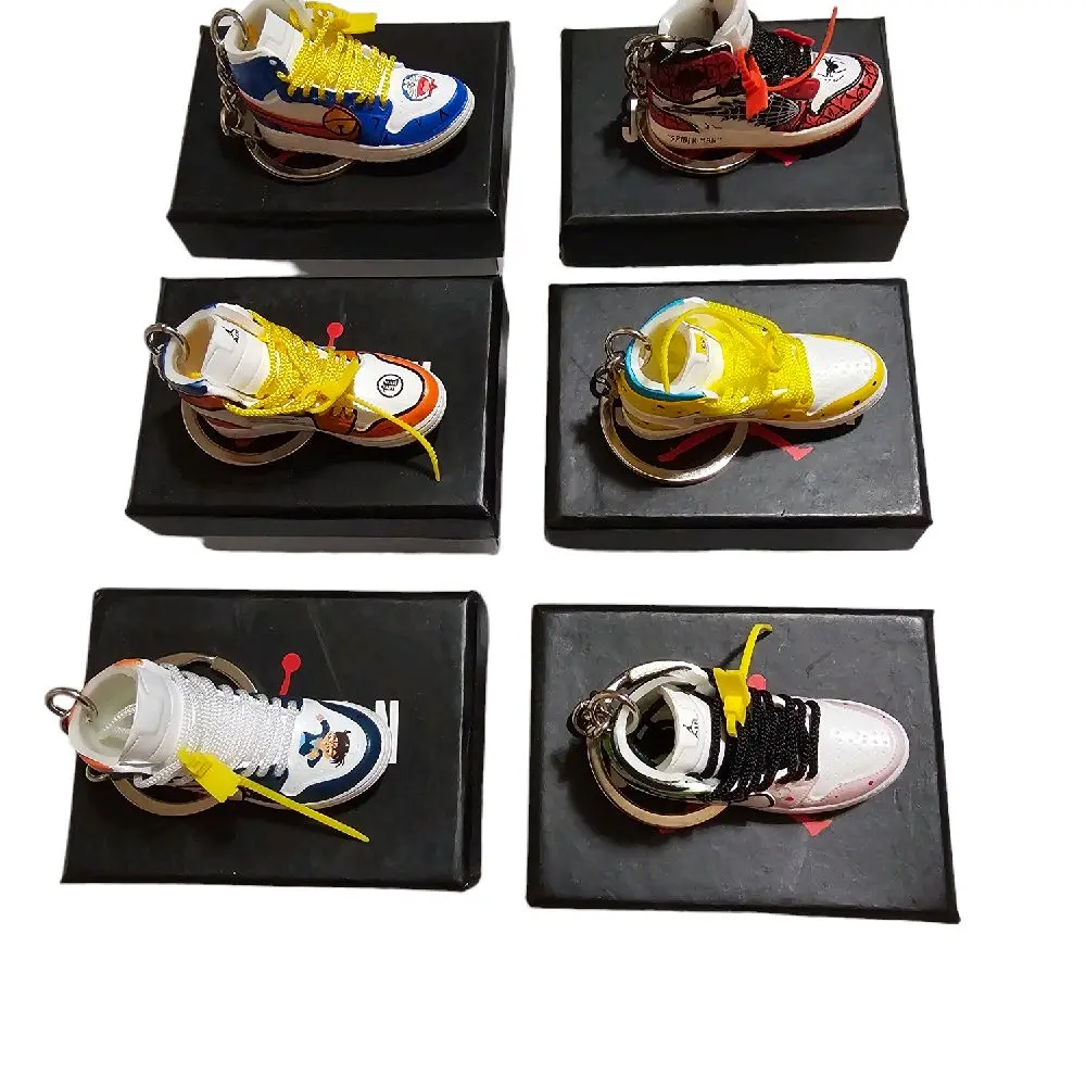Cute Cartoon Sneakers Keychain for Car Keys, Bags, Collection, and more for Unisex