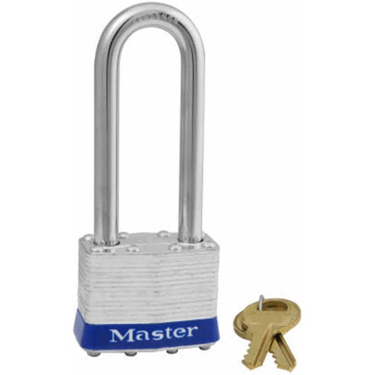Master Lock 1DLJ Keyed Padlock - 1.75" Size Security Lock, 2.5" Long Shackle, 0.6 lbs, 6.7 x 3.4 x 1.2 in, Philco Blank M1 TV Compatible Automotive & Motorcycle Accessory, Key-Operated Blank Cylinder