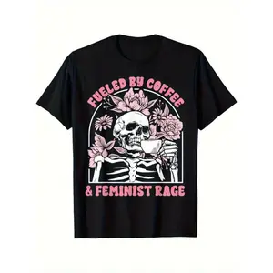 Women's Feminist T-Shirt - Bold Feminist Rage Graphic Tee - Funny Female Empowerment Shirt - Crewneck - Single-Sided Print -Valentine's Gift for Women - Everyday Feminist Apparel casual wear,fall outfits