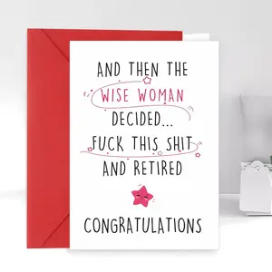 1pc, Funny Retirement Card For Him Her, Happy Retirement Card, Hilarious Retirement Card For Colleague Coworker, With Envelope, Small Business Supplies, Thank You Cards, Birthday Gift, Cards, Unusual Items, Gift Cards, Funny Dad Card