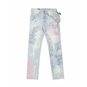 Smoke Rise Smiley Doodle Denim (Kori Blue) JP26S425