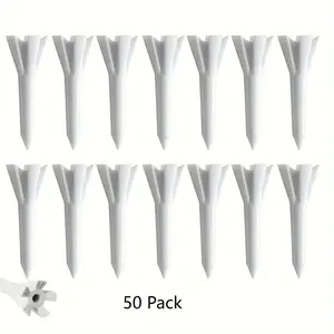 Golf Tees 5-Prong Design Plastic Short Golf Tees 1 1/2 Inches Bulk Unisex Club Golf Tees, Durable & Lightweight, Ideal for All Skill Levels