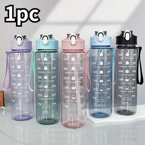 25.36oz Portable Plastic Water Bottle with Handle, Collapsible and Lightweight for Office and Camping, Available in with Safety Lock and Silicone Straw, Tumbler Water Bottles, Hydration Bottle