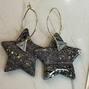 Star galaxy earrings