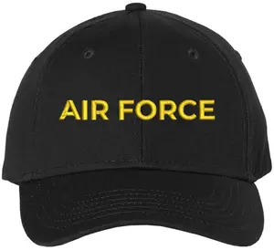 Air Force Text Embroidered Baseball Cap | USA Air Aviation Squad | Structured Hat