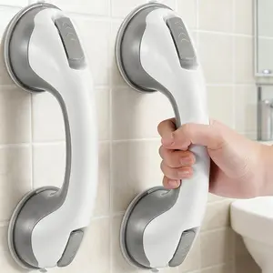 2/1Pack Grab Bars for Bathtubs and Showers, 12 Inch Shower Handle Strong Suction Cup Grab Bar for Shower Chair Stool, Bathroom Safety Bar for Seniors, Elderly, Handicap Modern Home