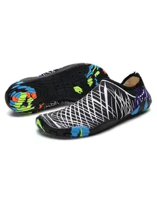 Unisex Colorblock Water Shoes, Quick Drying Barefoot Sports Shoes, Comfortable Lightweight Design Water Shoes for River Beach Swimming Pool Hiking