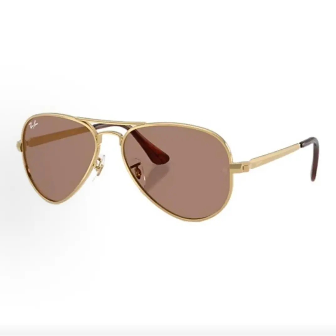 Pre-owned Brand new Ray Ban Classic Aviator Gold Frame Brown Tinted Lens Sunglasses（Do not purchase directly. Contact us for details.）