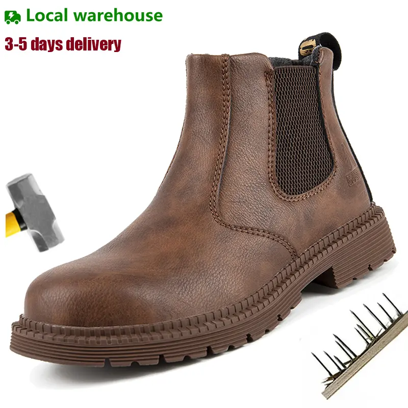 Safety Shoes Men Work Sneakers Indestructible resistant Shoes Anti-smash Puncture-Proof Protective Shoes Steel Toe Construction site Work Boots shoe healthcare worker fashionable footwear anti-puncture
