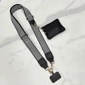 Retro plaid pattern mobile phone crossbody strap, multi-functional and adjustable, can be used for mobile phone straps, backpack straps, crossbody mobile phone straps with wallets, backpack straps with wallets, Phone accessories