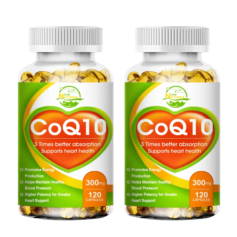 2 Pack CoQ10-300mg-Softgels, 120 Servings Coenzyme Q10 (Ubiquinone) Supplement for High-Absorption, Powerful-Antioxidant, Support Heart-Health & Energy-Production