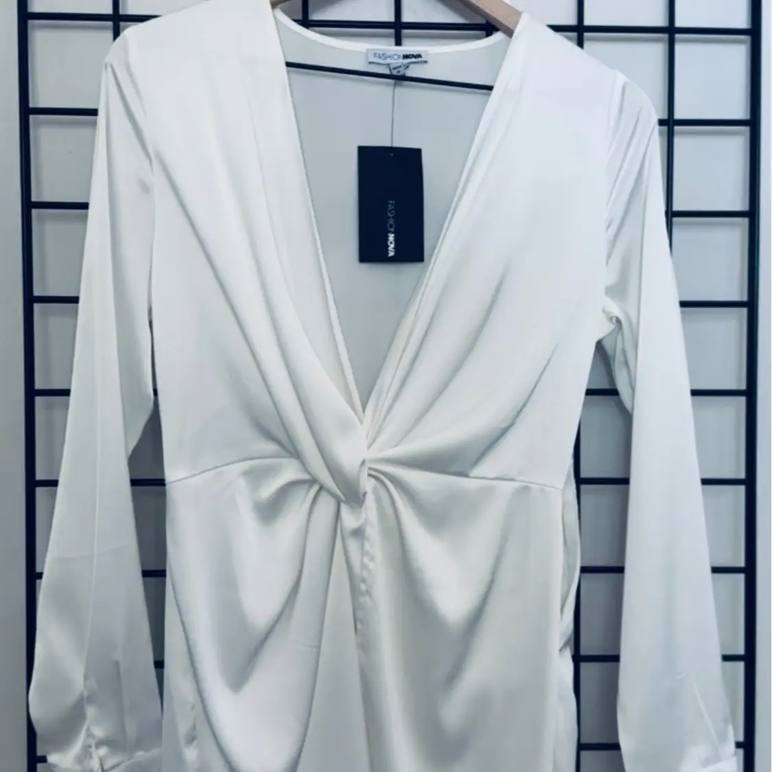 Fashion Nova/ White Low Cut/ Sugar Free Dress - TikTok Shop