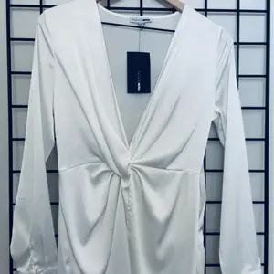 Fashion Nova/ White Low Cut/ Sugar Free Dress