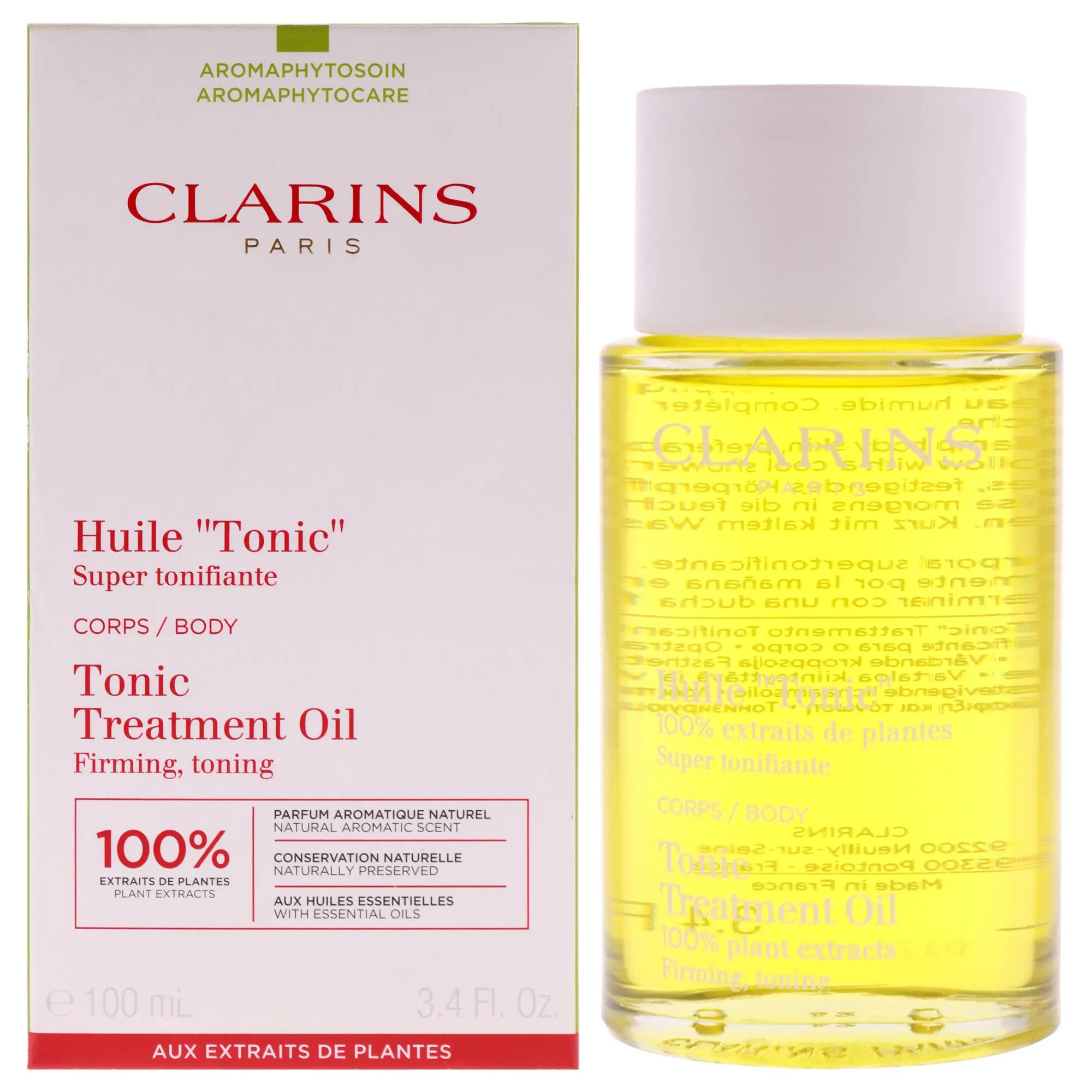 Clarins Unisex Body Treatment Oil Tonic, 3.4 fl oz - For Regular Use Beauty & Personal Care Treatment