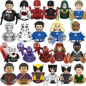 Hot toys Marvel Doctor Strange Venom Daredevil mini building blocks, classic anime toys holiday gift brick toys