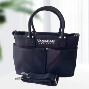Women's Fashionable Tote Bag Multi-Pocket Trendy Medium Bag Portable Canvas Bag Classic Versatile Thanksgiving Mommy Bag
