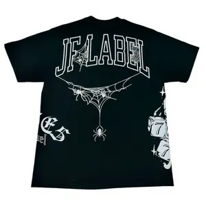 777 "JF LABEL DEPT" OVERSIZED BLACK TEE