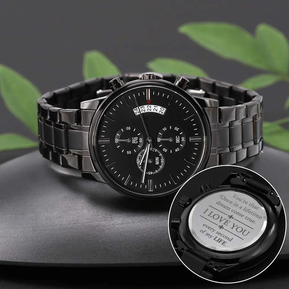 To My Man - Personalized Watch for Men, Custom Men's Watch