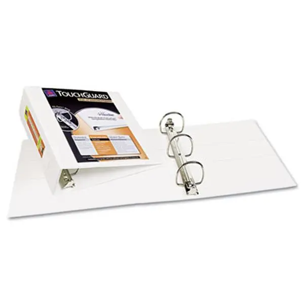 Avery 17145 protective View Binder with One-Touch EZD Rings, 4 in. Capacity, White