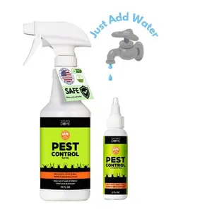 Nature's Dome 16 oz DIY Pest Control Spray Kit - Just Add Water, Includes Bottle & Concentrate, Safe for Pets & Kids, Indoor/Outdoor Use, Scent
