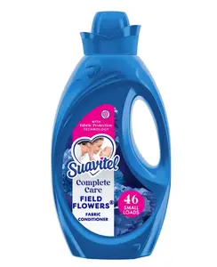 Suavitel Complete Liquid Fabric Softener, Fabric Conditioner, Field Flowers Scent, 46 fl oz Bottle