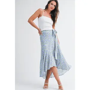 Caroline Floral Wrap Skirt