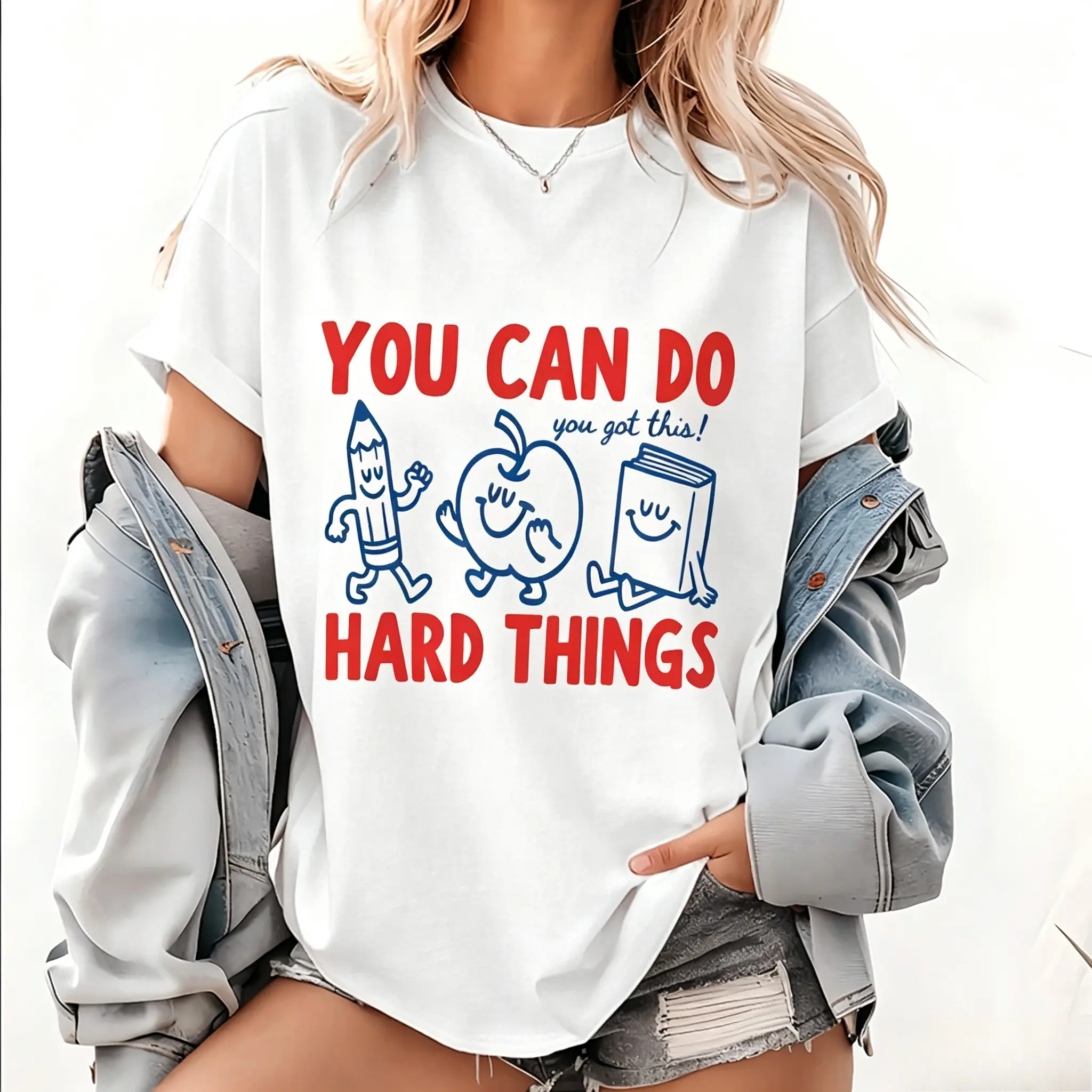 You Can Do Hard Things Shirt, Kindergarten Teacher Shirt, Positive Affirmation Tee, Classroom Apparel, Mental Health School Top