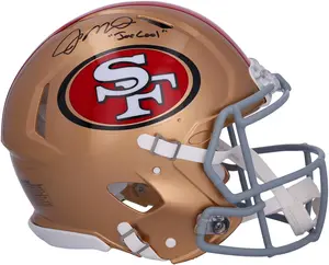 Joe Montana San Francisco 49ers Autographed Speed Authentic Helmet with "Joe Cool" Inscription - Fanatics Authentic Certified