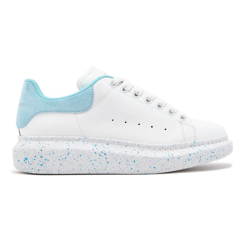 Alexander Mcqueen Larry Oversized Sneaker White Aquamarina (W)