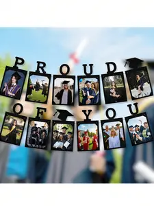 Graduation Photo Banner 2026 -| Felt Proud of You | Grad Banner 2026 Personalized | 2026 Graduation Decorations | Grad Picture Banner for 2026 Graduation Party Decor