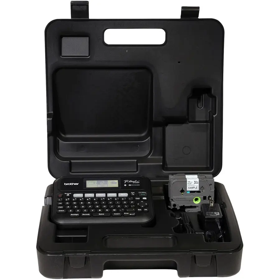 Brother P-Touch Business Expert Thermal Label Printer - Bluetooth, Rectangular Screen Display, Label Printing Function, 2 Sample Tape Rolls