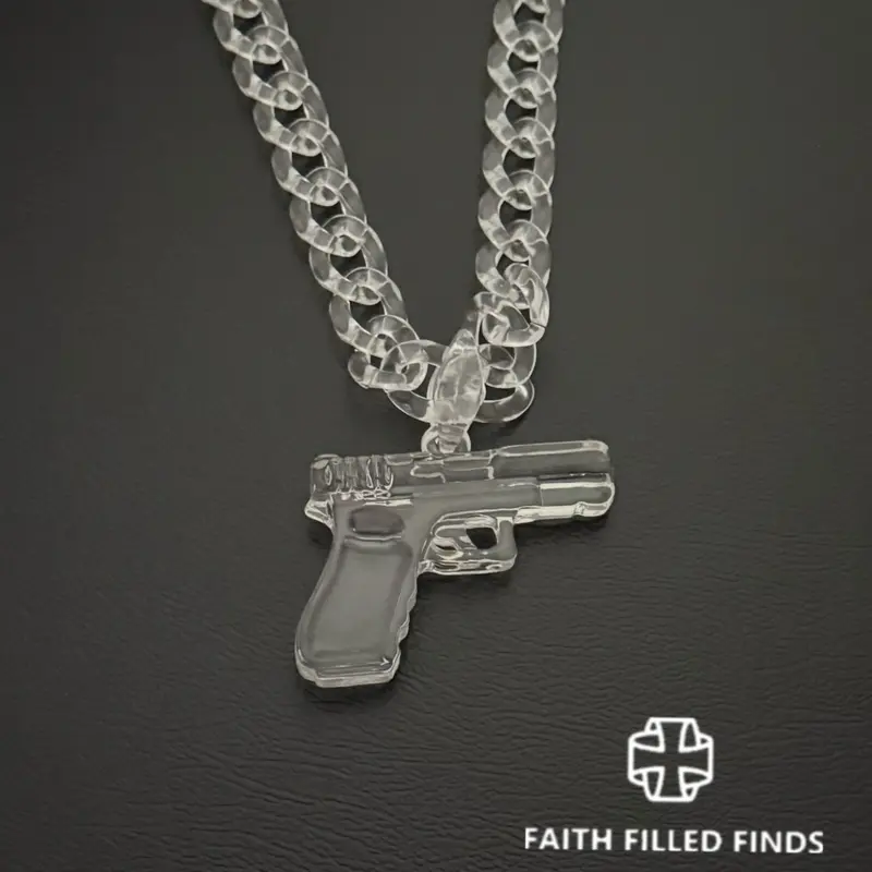 FaithFilledFinds Cool Pendant Chain Necklace for Men, Women, Boys, Girls, Trendy Daily Wear Necklace for Streetwear, Birthday Gifts, Party Accessories