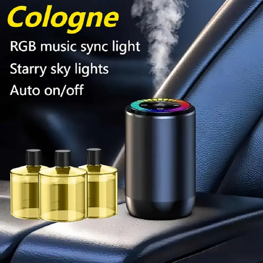 One machine and three bottles of cologne