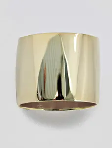 SONIA HOU Rich Thick Band Ring in S925 Sterling Silver - Chunky Pretty Rings | Chic Fashionable Trendy Exquisite Lightweight Fashion Design Simple