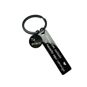 Cute Letter Pattern Drive Safe Keychain - Spanish Style Gift Set, Ideal Birthday & Father's Day Outdoor Accessory