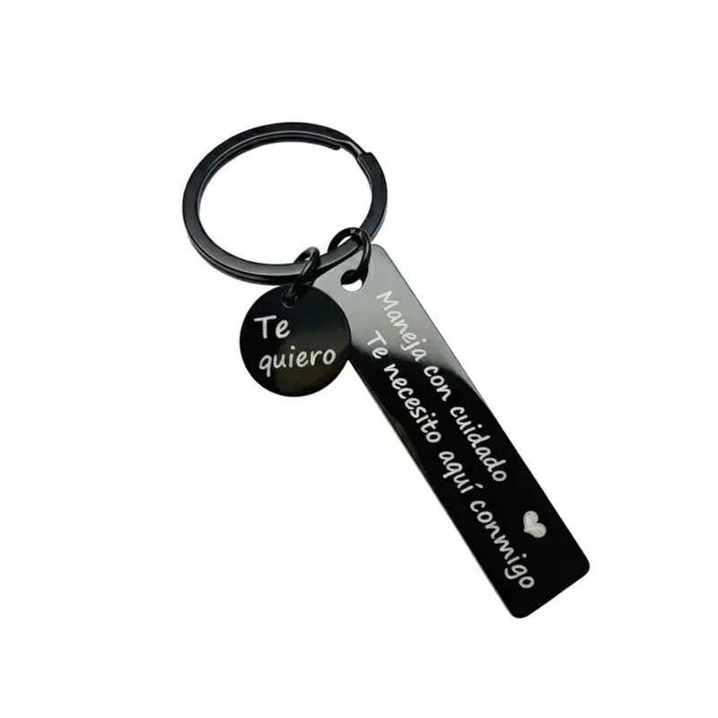 Portable Large Letter Pattern Keychain - Spanish Style Gift Set, Ideal Birthday Father's Day Outdoor Accessory, Large Letter Pendant Keychain, Portable Keychains, Large Letter Pendant Keychains