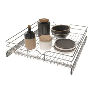 Rev-A-Shelf Kitchen Cabinet Pull Out Shelf Organizer, 21 x 22 In, 5WB1-2122CR-1