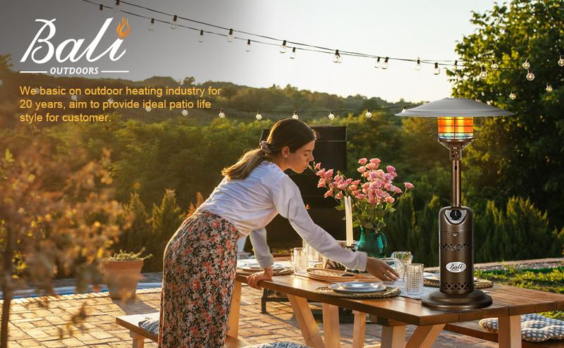 BALI OUTDOORS 34 inch Portable Gas Patio Heater, Bronze - Lightweight and Portable #springtok