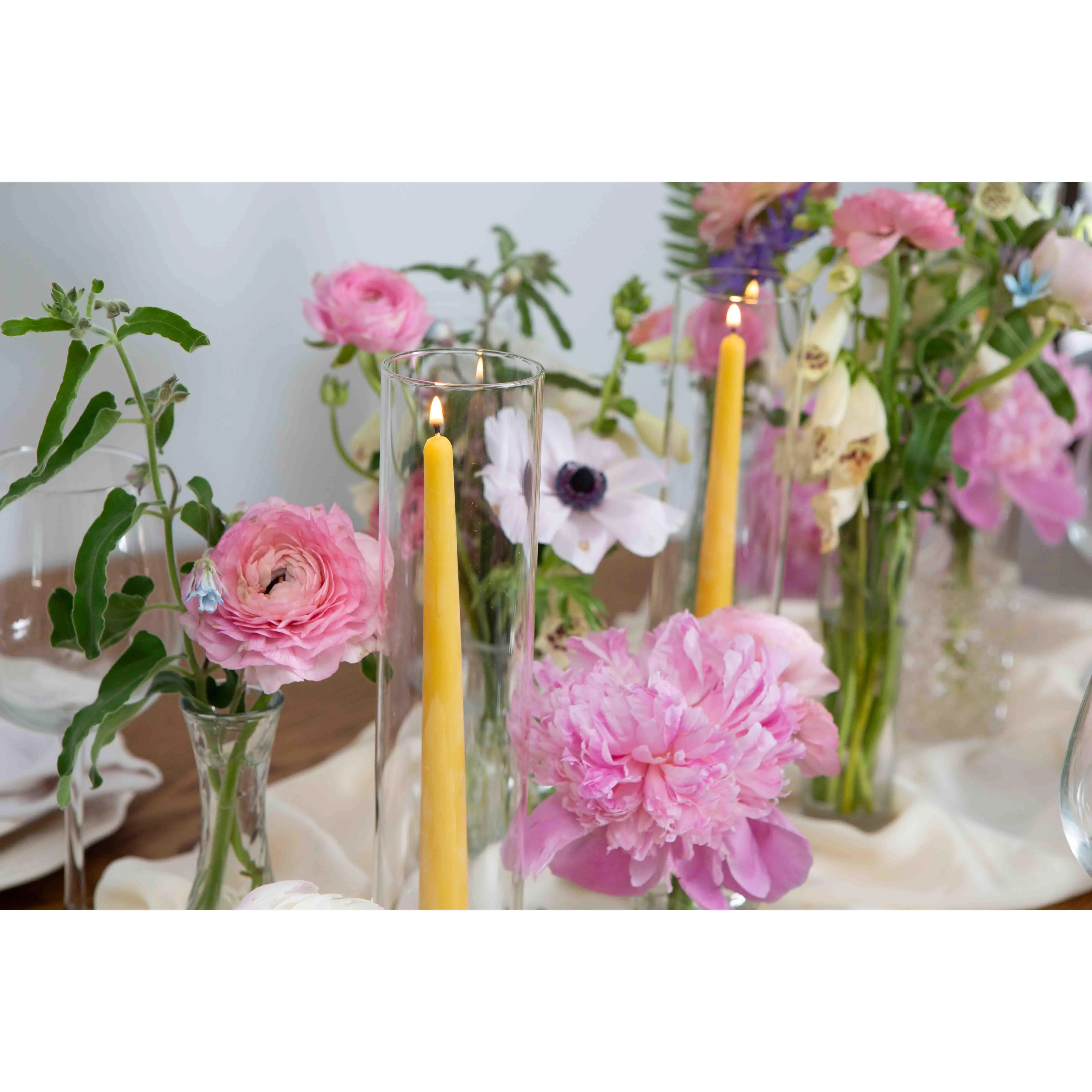 Dripless Beeswax Taper Candles
