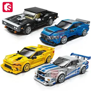 SEMBO Block City Famous Technical Building Blocks Cars, Car DIY Brick Building Toy, Classic Vehicle Series Assembly Set for Boys, Gift Option