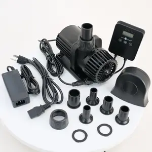Aqua Dream 1600 GPH Smart DC Water Pump, 24V UL Listed Amphibious Unit with Digital Controller, Submersible/Inline Return for Aquariums, Reef Tanks, Hydroponics & Water Transfer, Water Transfer Pump