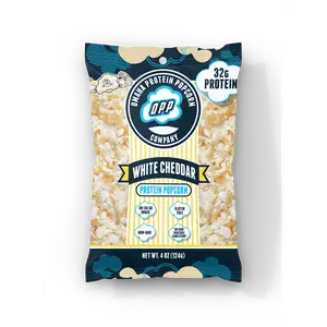 Omaha Protein Popcorn- White Cheddar
