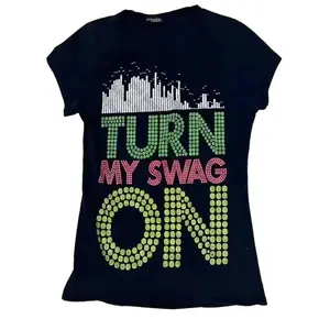 Turn On My Swag Baby Tee, Grunge Clothes, Y2k Kitty Trashy, Y2k 2000s Tops, T Shirt for Women, Goth Crop Top, Women Graphic Baby Tee Kpop Emo, Downtown Girl Baby Tee, Gift For Her, Outfits