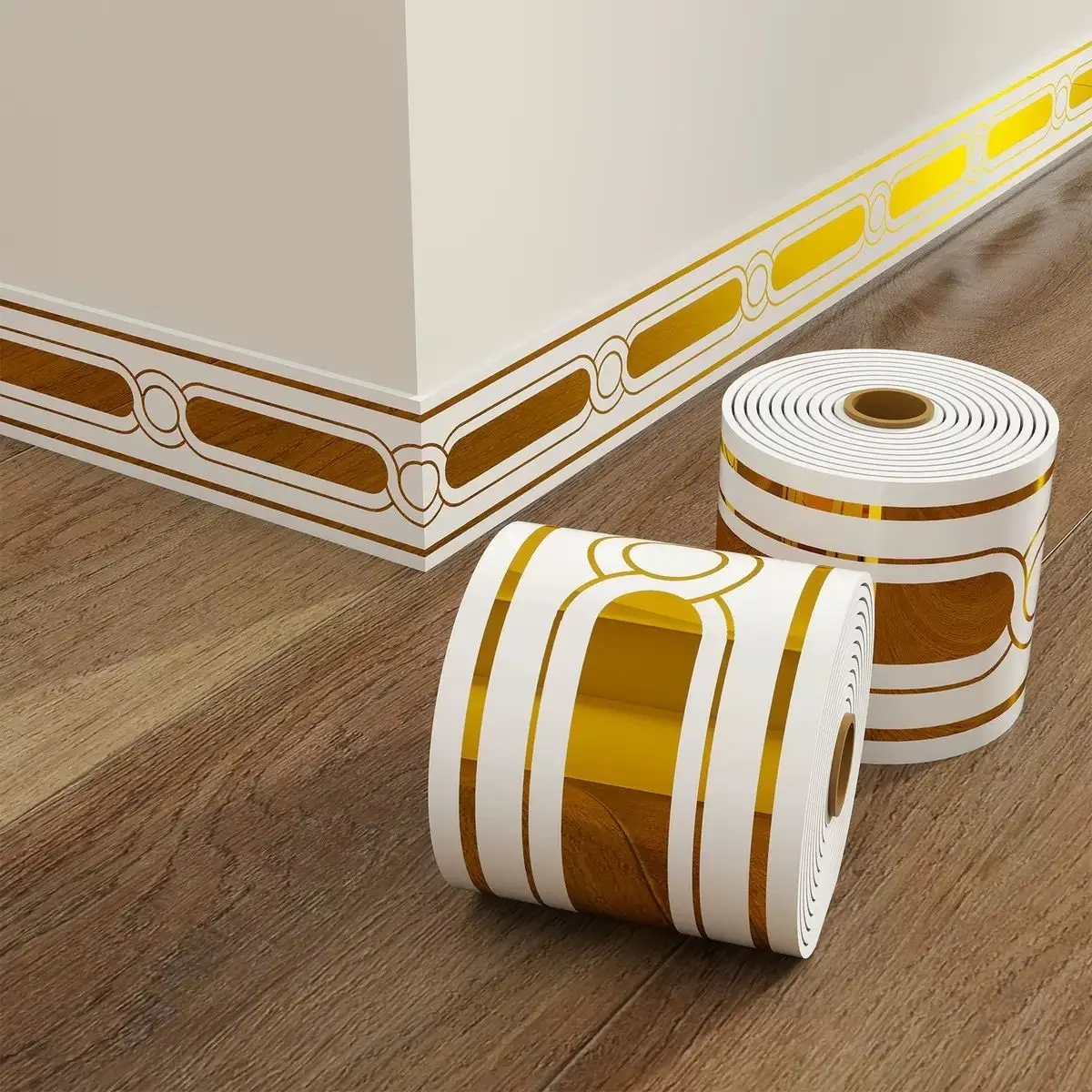 500cmx10cm 3D Decorative Baseboard Edge Banding, Wallpaper Border for Home Decoration, Enhance Room Aesthetics, Easy Application, Diy Wall Mounted, Removable Wall, Interior Walls, Living Room, Modern