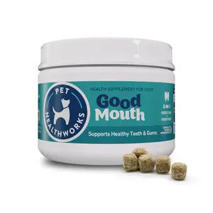 Good Mouth Dental Chews for Dogs – Soft Chews to Fight Plaque and Tartar Build up, Promote Fresh Breath, With Clinically Studied Ingredients, Cheeseburger Flavor, 60 Soft Chews
