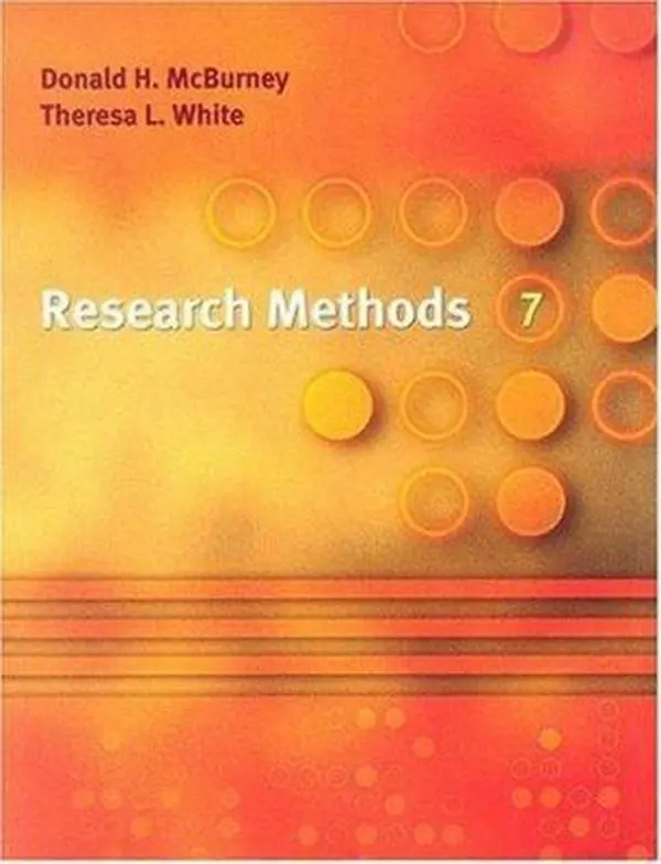USED-Research Methods, 7th Edition by Donald H. McBurney (Hardcover)