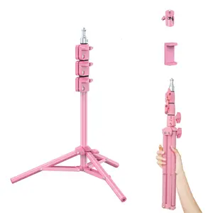 Portable Camera Tripod with Phone Holder, 1 Count 67 Inch Camera Tripod, Cell Phone Tripod, Webcam Tripod, Perfect for Selfies/Video Recording/Vlogging/Live Streaming, Portable Foldable Tripod