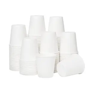 [100 Count] 3 oz Paper Cups Bathroom, Small Paper Cups Disposable, Bathroom Cups, Mouthwash Cups, Ideal for Bathroom, Snack