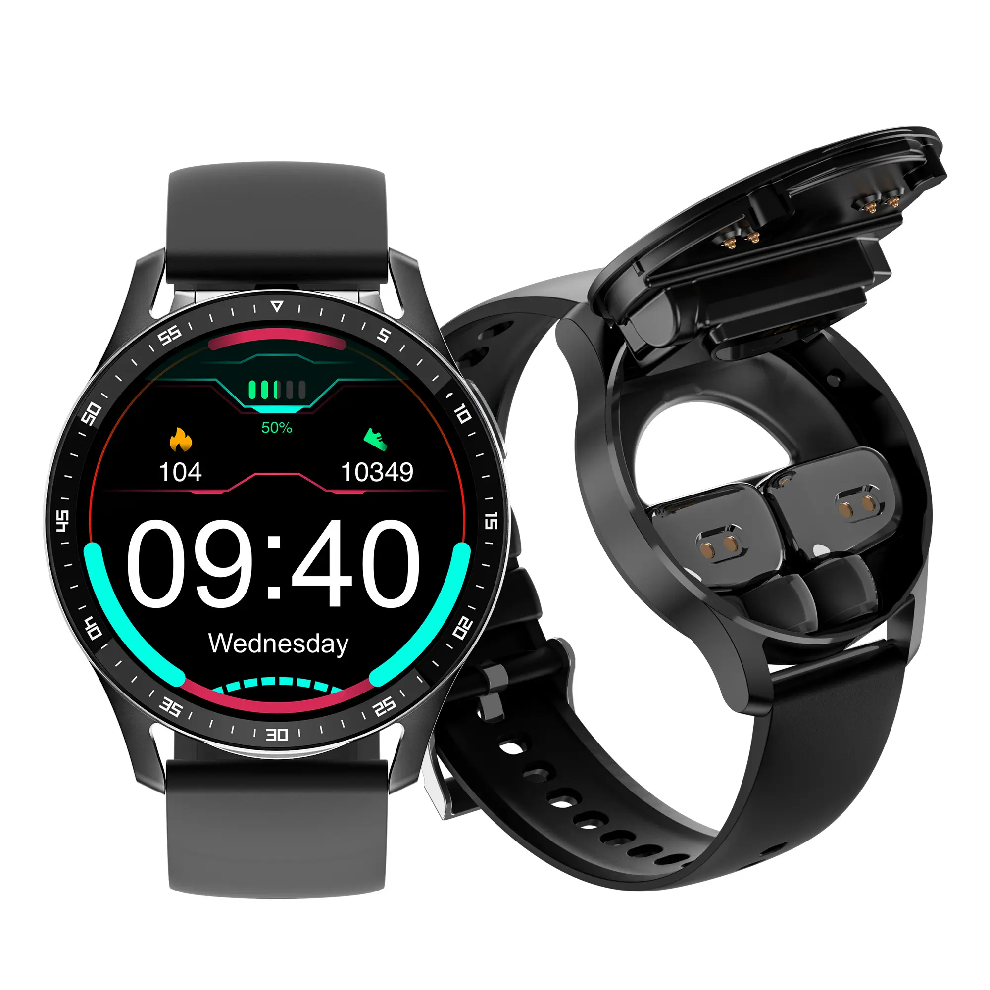 Smart Watch Bracelet, X10 Smart Bluetooth Headset Watch 2 in 1, 1.32 Inch HD Screen, 1 Touch Screen Waterproof Smart Watch with Bluetooth Headset, Health Monitoring Watch Compatible with Android and iOS Christmas Gift Christmas New Year Gift wach